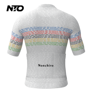 Maillot de cyclisme personnalisé pour équipe, tissu MITI haute performance, séchage rapide, maillot de vélo de route pour hommes et femmes - Product Image 3