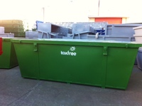 Bac à déchets robuste Q235B, conteneur à déchets mobile personnalisable, bac à déchets mobile pour la construction et le recyclage