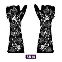 Modèle de tatouage temporaire au henné réutilisable et imperméable pour la peinture corporelle – Fournisseur d'usine