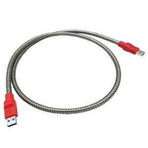 USB 3.0 Nam Đến Nam Thép Không Gỉ Siêu-<span class=keywords><strong>Flex</strong></span> Dây Kim Loại Mạ Bọc Thép Bọc Thép Cáp USB3.0 Cáp - Product Image 3