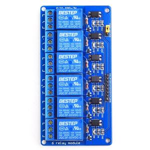 Modulo relè a 6 canali DC 5V 12V 24V con optoisolatore e uscita relè per il controllo di apparecchiature di automazione PLC - Product Image 2