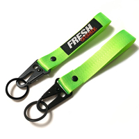Longe personnalisée de haute qualité lanière courte de poignet à crochet d'aigle de couleur fluorescente néon porte-clés sangle de bracelet