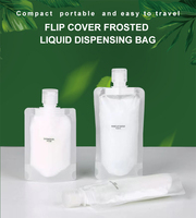 Sachet d'eau de 5 litres 10ml support en plastique transparent pochette à bec transparent avec bec de buse et poignée