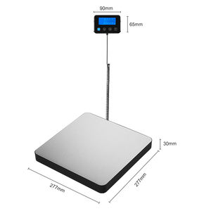 LCD 디스플레이 200kg 스테인레스 스틸 전자 휴대용 휴대용 공항 수하물 소포 무게 디지털 우편 배송 스케일 - Product Image 2