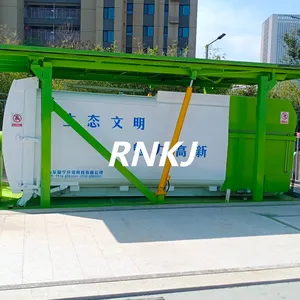 RNKJ Recycling Plastic Kitchen Food Digester Hydraulic Powered Garbage Compactor