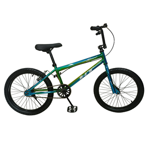 高パフォーマンスレインボーbmxでスリル満点のライディングとスタントを。
