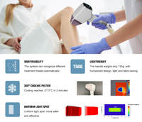Machine d'épilation au laser à diode haute efficacité 3000W avec détection intelligente de la température pour salon