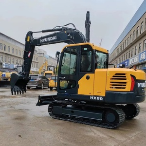 Mini-excavatrice sur chenilles Hyundai HX80 d'occasion de haute qualité avec moteur, boîte de vitesses, cabine agréable, 8T, vente d'occasion - Product Image 2