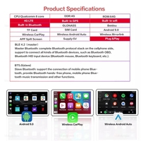 Built-In GPS Wifi BT Dapat Memasukkan Kartu SIM Carplay Adapter Nirkabel Pintar Portabel Android 9.0 Box Carplay Kotak Ai
