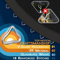 Remplacement extérieur de trampoline de tapis de saut de 14FT