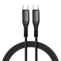 Cable de Carga Rápida PD de 100W, 5A, con E-Marker, Cable de Carga Dual Tipo C a C