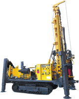 Foreuse hydraulique complète sur chenilles HW-600S pour puits d'eau, machine de forage géothermique de 600 m de profondeur, foreuse pneumatique