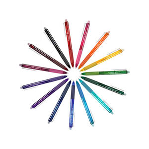 Custom Logo Gel Ink Pen Bule Plastic Erasable Pen Set with Eraser - Product Image 1
