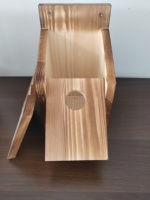 Nichoirs pour oiseaux en bois de pin massif, style simple et moderne, décoration extérieure pour arbres, faible MOQ 1 pièce