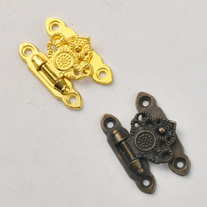 Cerradura para Muebles de Aleación de Zinc, Diseño Tradicional sin Llave en Bronce Antiguo y Dorado para Bolsos - Product Image 3