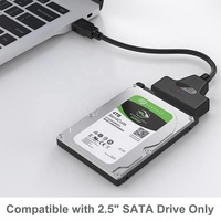 Cable Adaptador Convertidor USB 3.0 a SATA de 22 Pines para Discos Duros HDD y SSD de 2.5 Pulgadas, 5Gbps
