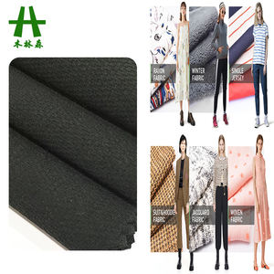 Mulinsen Textile Venta caliente Liso teñido Poliéster Spandex Jacquard Tejido de <span class=keywords><strong>punto</strong></span> para deportes - Product Image 1