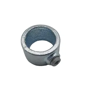 A179B malleable iron key clamp pipe fittings locking collar for handrail