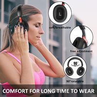 Casque supra-auriculaire à réduction de bruit active, mode transparence, haut-parleurs dynamiques, Bluetooth 5.0, 30 heures d'autonomie, IPX-1, pour téléphone portable
