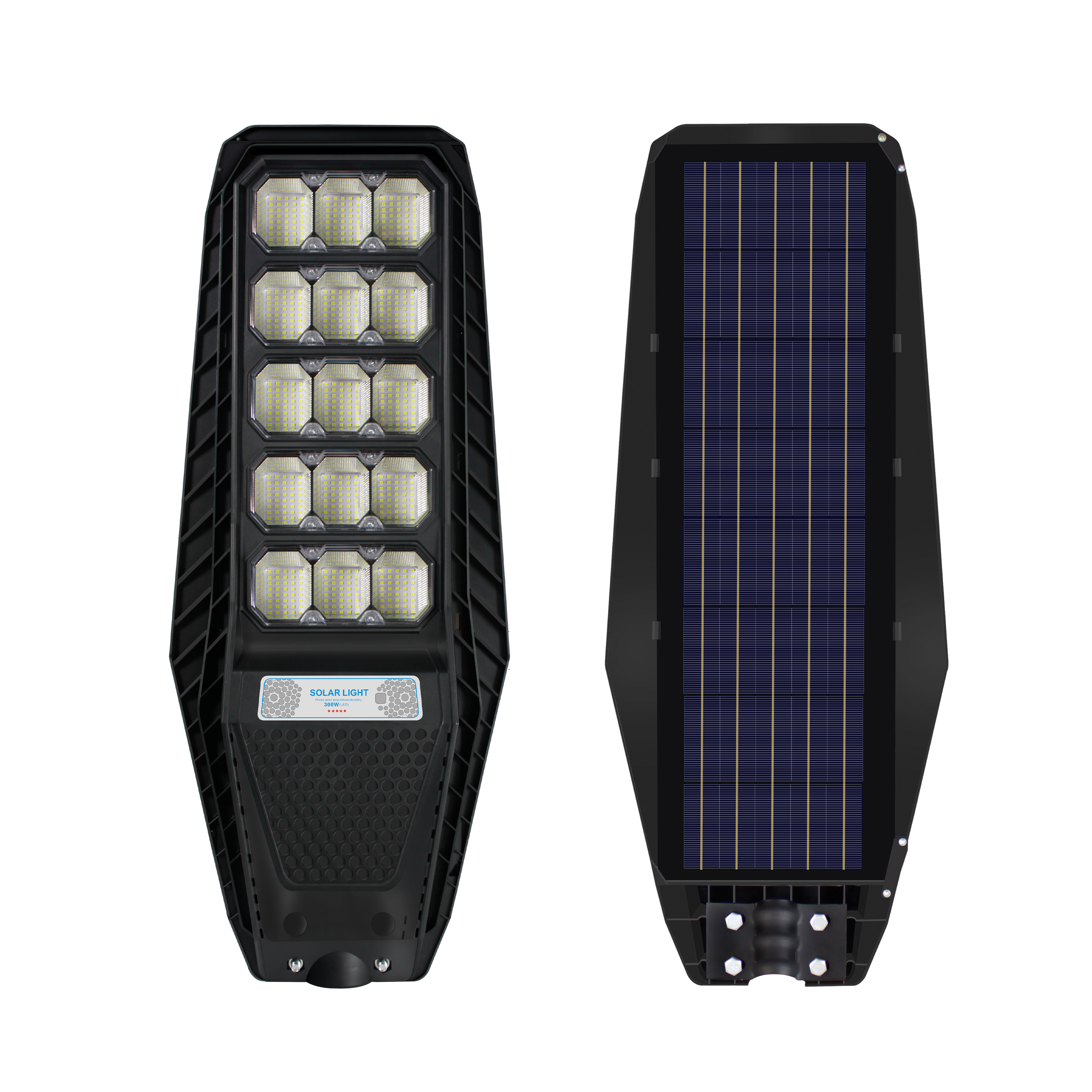 IP65 Aluminum LED Solar Street Light Integrated Radar Sensor Outdoor Projector Lamp