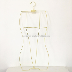 Sang trọng gloden gloden Áo Tắm hiển thị Móc váy bạc dây kim loại hình dạng cơ thể kim loại Bikini móc - Product Image 1