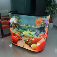 Pantalla LED Curva para Mesa, Diseño GOB de 270 Grados, P2.5, Diseño con Espacio de Almacenamiento para Eventos de DJ, KTV, Club, Cabina de DJ Curva