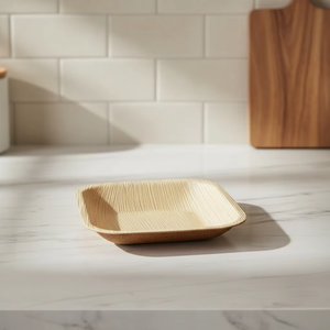 Tazón Cuadrado de 5 Pulgadas, Tazón de Plástico de Grado Alimenticio para Servir, Tazón Cuadrado Reutilizable para Aperitivos y Postres de Cocina - Product Image 1