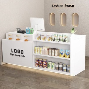 Comptoir de bar, comptoir de caisse, petit comptoir de magasin, comptoir de supermarché, comptoir de supérette, étagère de présentation, comptoir de magasin de thé au lait - Product Image 3