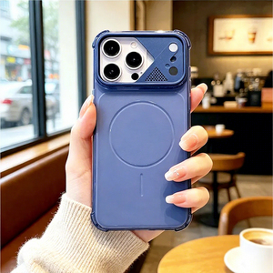เคสโทรศัพท์คุณภาพสูง MOQ 500 สำหรับ <span class=keywords><strong>iPhone</strong></span> 16 15 14 <span class=keywords><strong>Pro</strong></span> Max แบบด้านกึ่งโปร่งแสง ป้องกันแรงกระแทก พร้อมแม่เหล็ก สำหรับ <span class=keywords><strong>iPhone</strong></span> 17 - Product Image 1