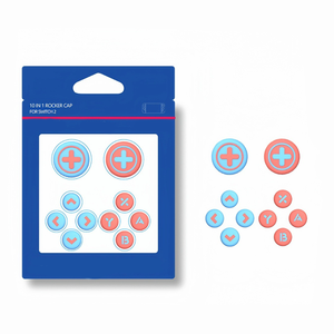 10-in-1 Tasten-Aufkleber Joystick Daumengriff-Kappe für Nintendo Switch <span class=keywords><strong>2</strong></span> für Switch2 Konsole D-Pad ABXY Thumbstick-Griffe - Product Image 3