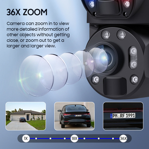 SECTEC nouveauté 24/7 6MP toujours en vidéo double objectif vitesse dôme <span class=keywords><strong>PTZ</strong></span> 36X Zoom 4G batterie sécurité 30W CCTV caméra solaire - Product Image 5