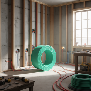 Cable Eléctrico de Cobre Sólido THHN de Calibre 10, 50 Pies, Verde, con Aislamiento de PVC para Construcción y Mantenimiento - Product Image 2