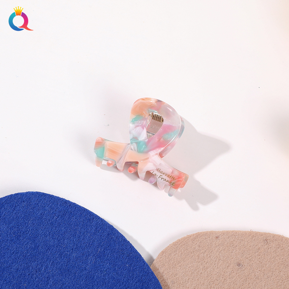 Etichetta acetato oro 4cm croce-rosa verde
