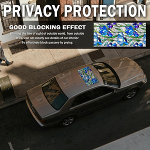 Film pour toit ouvrant de voiture sur mesure, imprimé UV, autocollant statique, résistant à l'eau, amovible - Product Image 4