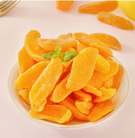 Groothandel zoete gedroogde gele perzikplakjes in siroop, natuurlijk vers fruit, gedroogd