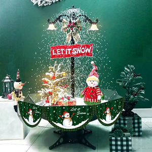 Ensemble <span class=keywords><strong>de</strong></span> décoration <span class=keywords><strong>de</strong></span> Noël lumineux et pliable, comprenant un <span class=keywords><strong>sapin</strong></span> <span class=keywords><strong>de</strong></span> Noël, un <span class=keywords><strong>parapluie</strong></span> et une lampe <span class=keywords><strong>de</strong></span> rue enneigée, pour la plantation <span class=keywords><strong>de</strong></span> printemps, en promotion - Product Image 2