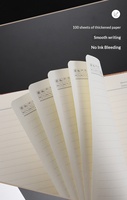 Ensemble cadeau de carnet en cuir PU de luxe pour affaires, équipé d'un stylo assorti, logo personnalisé pour les commandes en gros