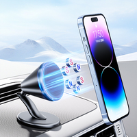 Support de tablette magnétique en alliage portable, rotation à 360 degrés, support universel pour téléphone portable, ruban adhésif, fixation flexible, support de voiture