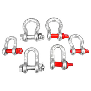 Manille en acier robuste américaine en forme de D et de arc, capacité 0,5-55 tonnes, pour levage et remorquage, matériel de quincaillerie de rigging - Product Image 5
