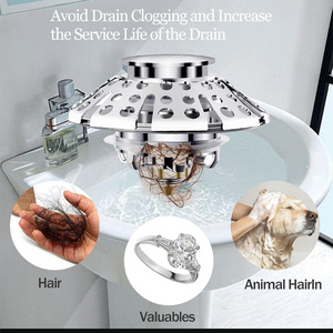 <span class=keywords><strong>Válvula</strong></span> de <span class=keywords><strong>desagüe</strong></span> emergente de cobre estándar estadounidense para bañera con filtro, diseño moderno y sencillo para accesorios de baño. - Product Image 3