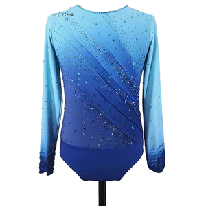 <span class=keywords><strong>Justaucorps</strong></span> de gymnastique à manches longues sur mesure en gros, respirant, pour femmes et hommes, tenue de danse rythmique, tenue de performance, costume de patinage sur glace - Product Image 1