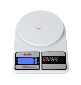 SF-400 all'ingrosso bianco bilancia alimentare elettronica 10kg Display LCD digitale <span class=keywords><strong>7kg</strong></span> 5kg 1g bilance da tavolo in plastica alimentate a batteria - Product Image 1