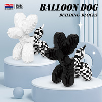 Ensemble de blocs de construction Balody Balloon Dog, modèle DIY, briques, jouet éducatif pour enfants, jouet de construction pour la décoration de bureau, cadeau, vente en gros