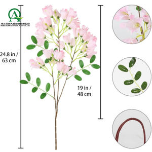 Fiore rosa artificiale Jacaranda stelo lungo vaso alto fiori estivi per accordi di Flora casa festa di nozze tavolo ufficio arredamento - Product Image 2