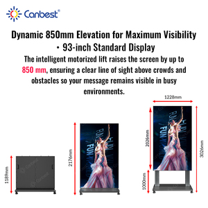 Écran d'affichage LED motorisé sans fil CANBEST CJ LIFT Cascade, pas ultra-fin de 1,2 mm, 1,5 mm, 1,8 mm pour événements premium et publicités - Product Image 5