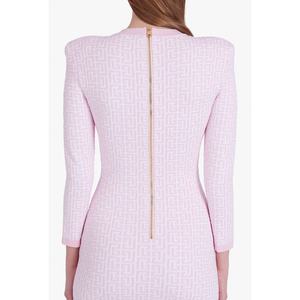 Robe décontractée sexy pour femme, col rond, manches longues, imprimée, taille nouée, style personnalisé, conception OEM, tailles variées - Product Image 3