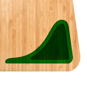 Servir queso charcutería plato duradero cocina bambú tabla de cortar con incrustaciones de resina para servir y picar - Product Image 4