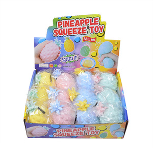 New Sell Pineapple Squishy Fidget Toy Slow Rising Simulation Fruit Stress Relief Soft <b>Squeeze</b> Toy <b>Ball</b> - Product Image 1