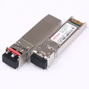 Jaringan kompatibel net10g SFP + dupleks 40Km 1550nm LC DDM 10GBASE-SR MMF Multimode 10GB SFP modul Transceiver optik