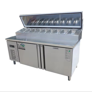 Chất Lượng Cao Nhà Hàng Thiết Bị Nhà Bếp Thép Không Gỉ Bánh Sandwich Bánh <span class=keywords><strong>Pizza</strong></span> Bảng Tủ Lạnh Bánh <span class=keywords><strong>Pizza</strong></span> Chuẩn Bị Bảng Máy Làm Lạnh - Product Image 1